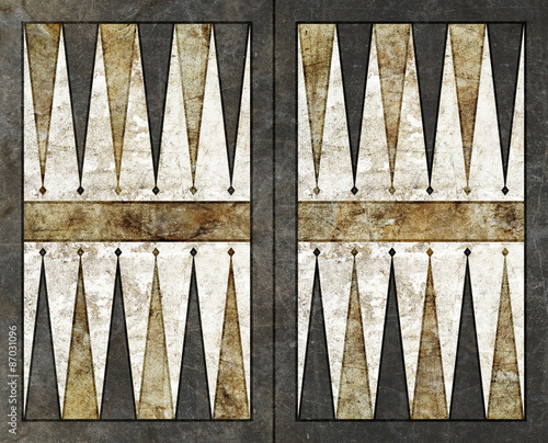 Obraz na płótnie backgammon background empty board table