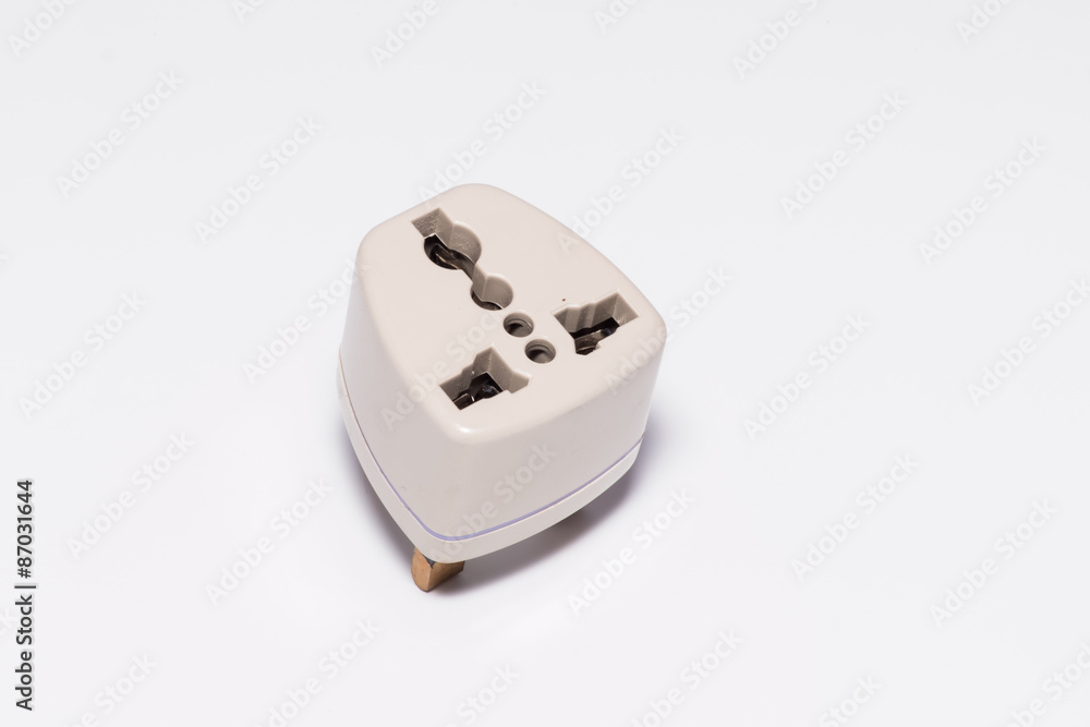 the three pin plug on paper background the three pin plug on paper background
