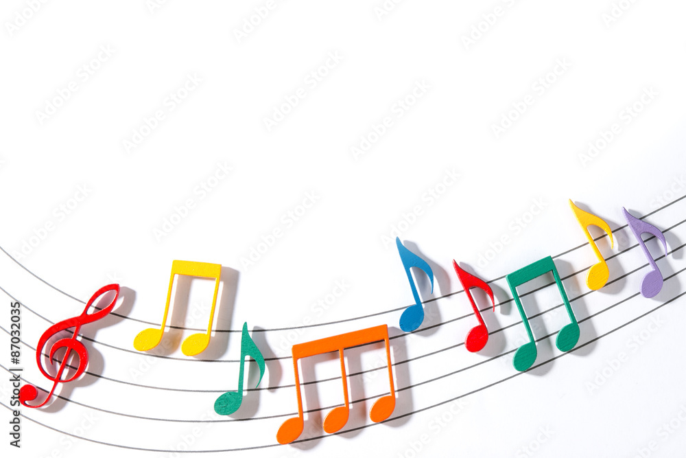 Color Musical Notes