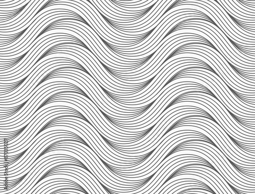 Flat gray with slim hatched ripples