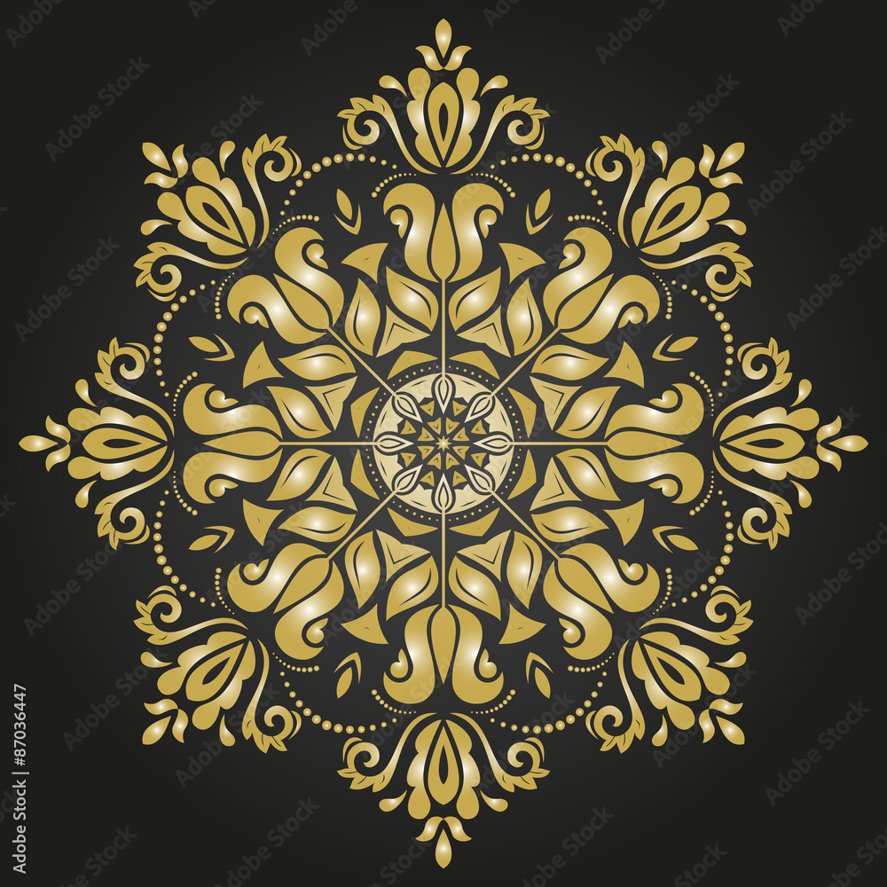 Damask Vector Orient Pattern Damask Vector Orient Pattern