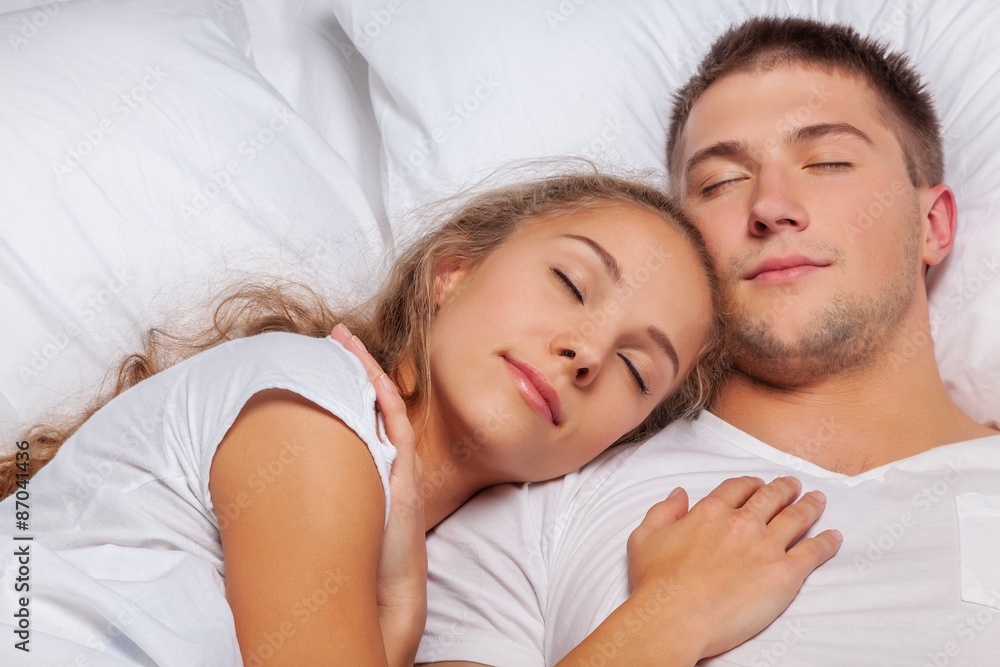 Sleeping, Couple, Bed. Sleeping, Couple, Bed.