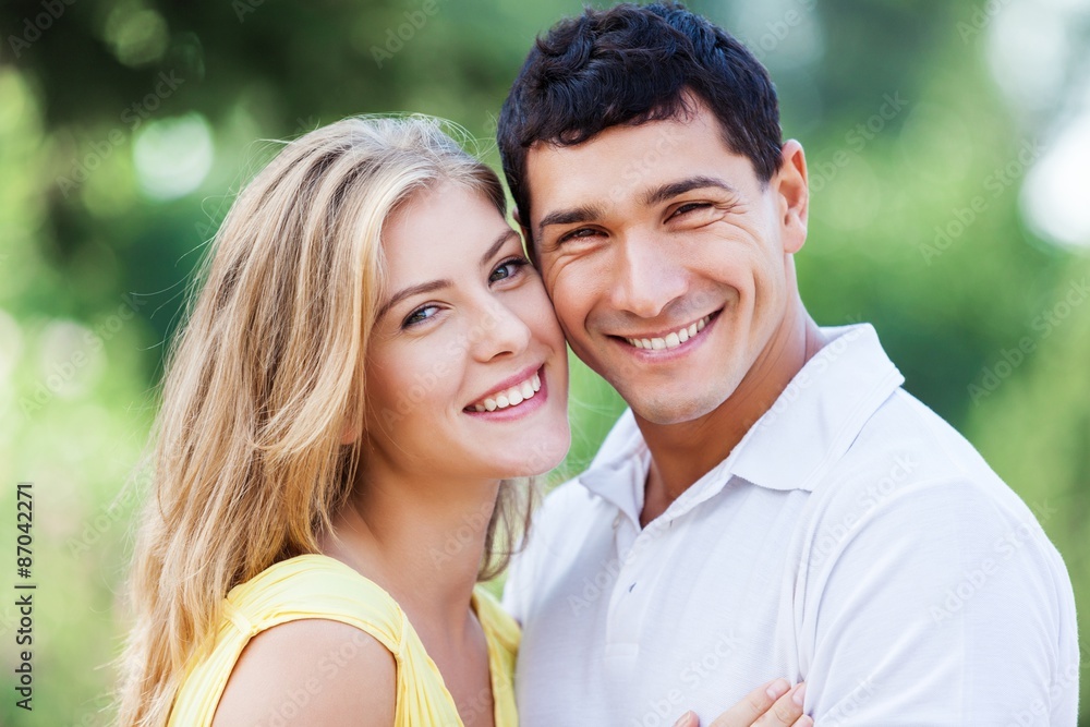 Fototapeta premium African, american, love.