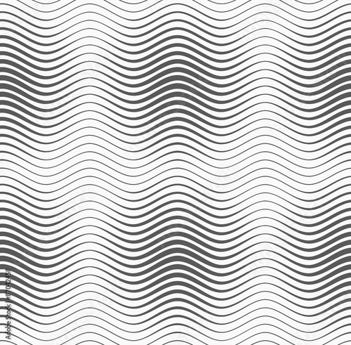 Gray wavy lines with thickenings