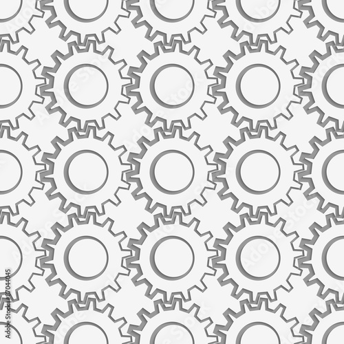 Perforated gears with thickening