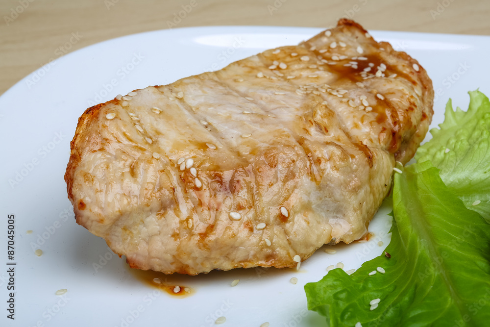Grilled turkey steak Grilled turkey steak