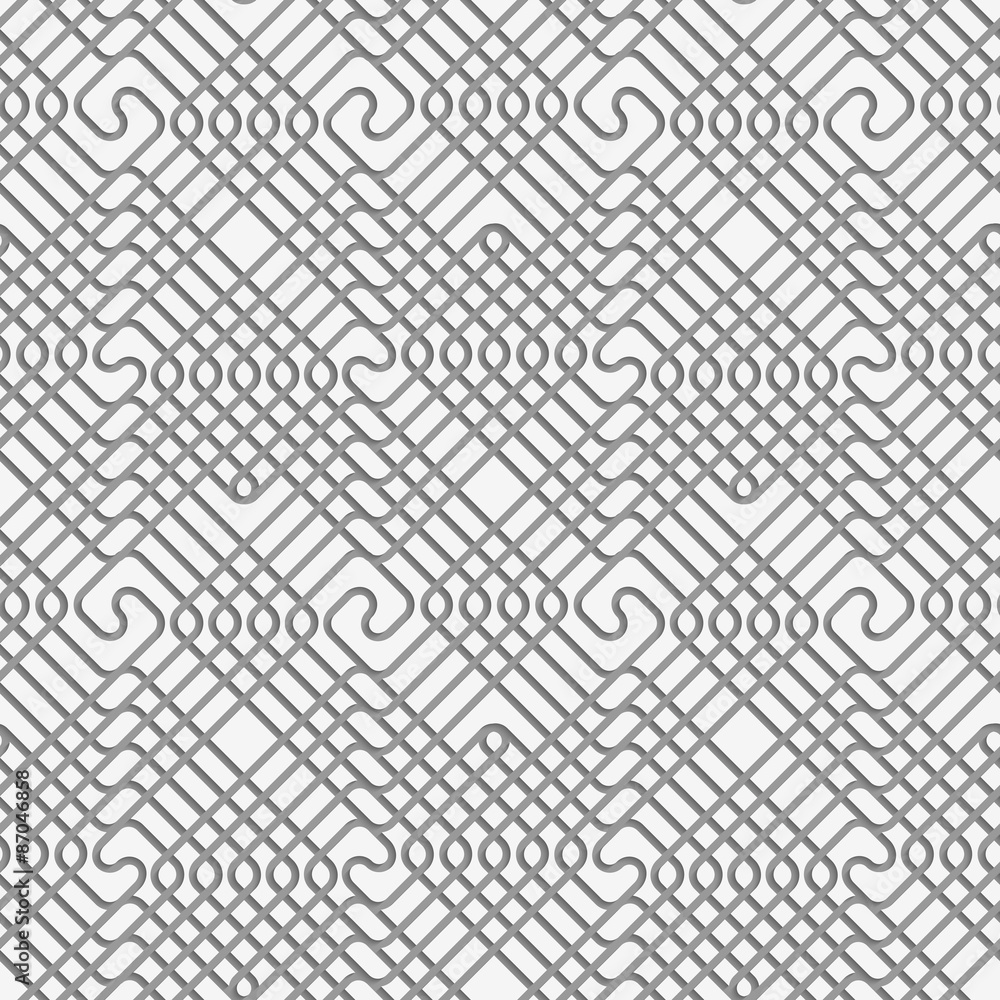 Perforated square overlapping spirals Perforated square overlapping spirals