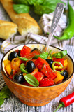 Peperonata - traditional dish of italian cuisine.
