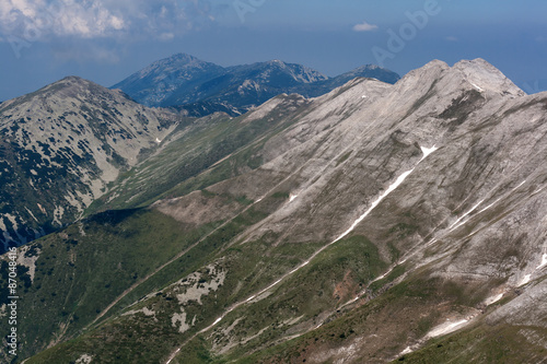 Panoramic view to Banski Suhodol Peak and Koncheto, Pirin Mountain, Bulgaria photo