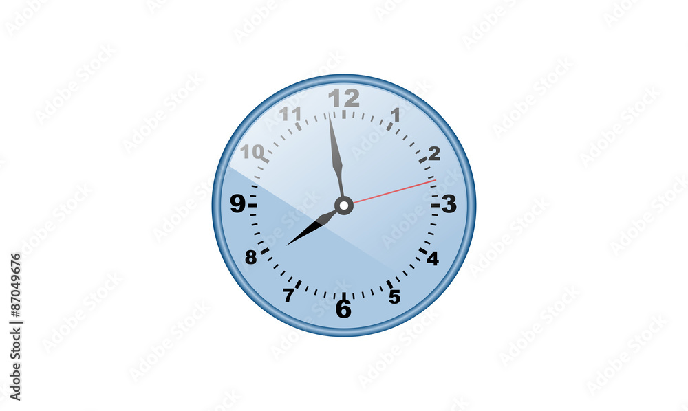 Simple Luxury Realistic Clock Vector Simple Luxury Realistic Clock Vector