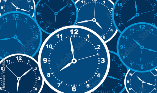 Full Time with Vector Clock Background