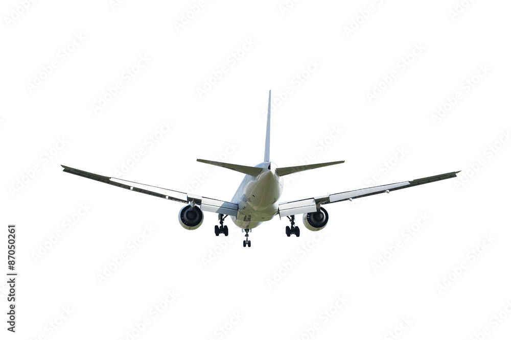 Commercial airplane isolated on white background with clipping p Commercial airplane isolated on white background with clipping p