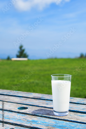 高原の牛乳