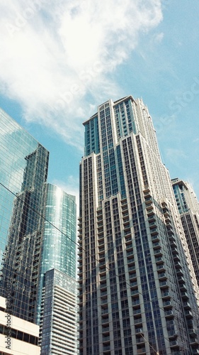 Highrise business offices buildings