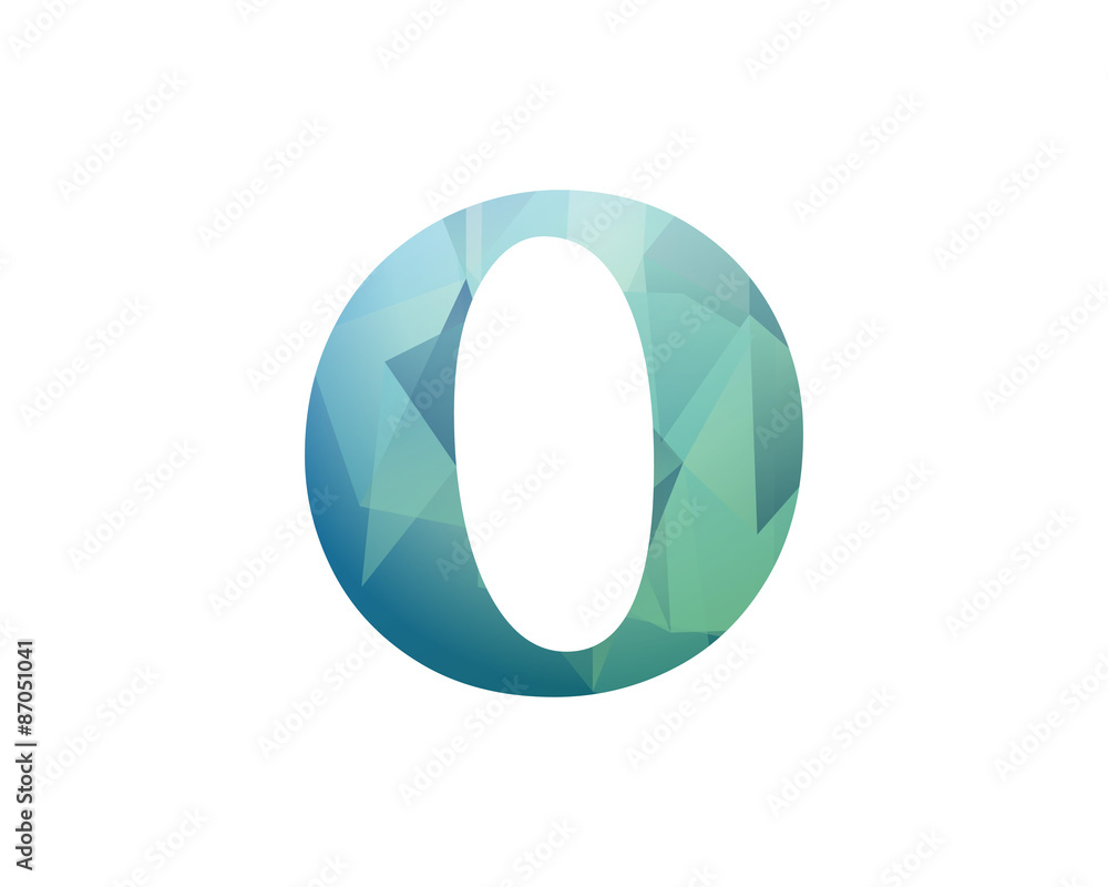 initial crystal logo letter o initial crystal logo letter o