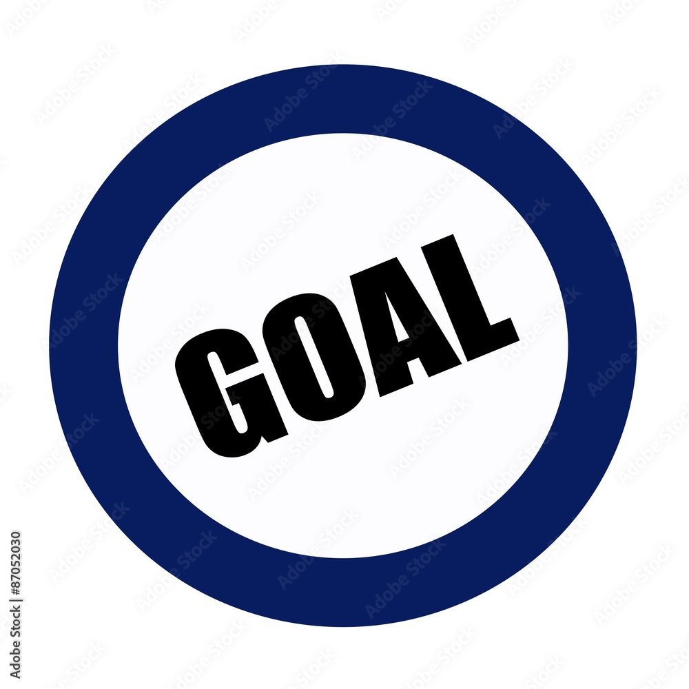GOAL black stamp text on blueblack GOAL black stamp text on blueblack