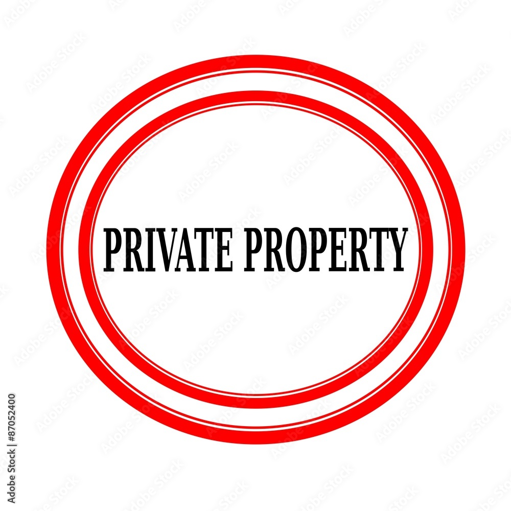 Private property black stamp text on white backgroud Private property black stamp text on white backgroud