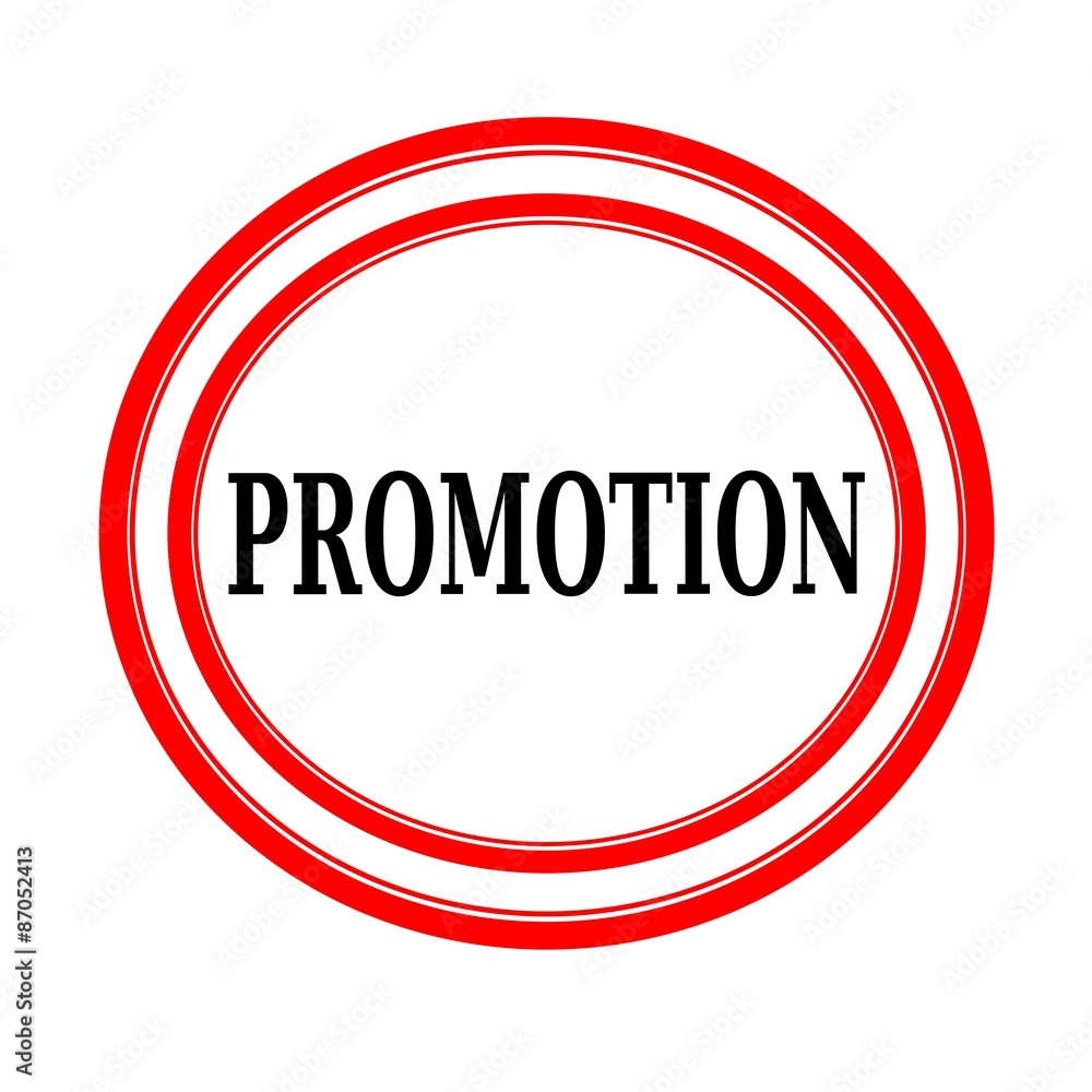 PROMOTION black stamp text on white backgroud PROMOTION black stamp text on white backgroud