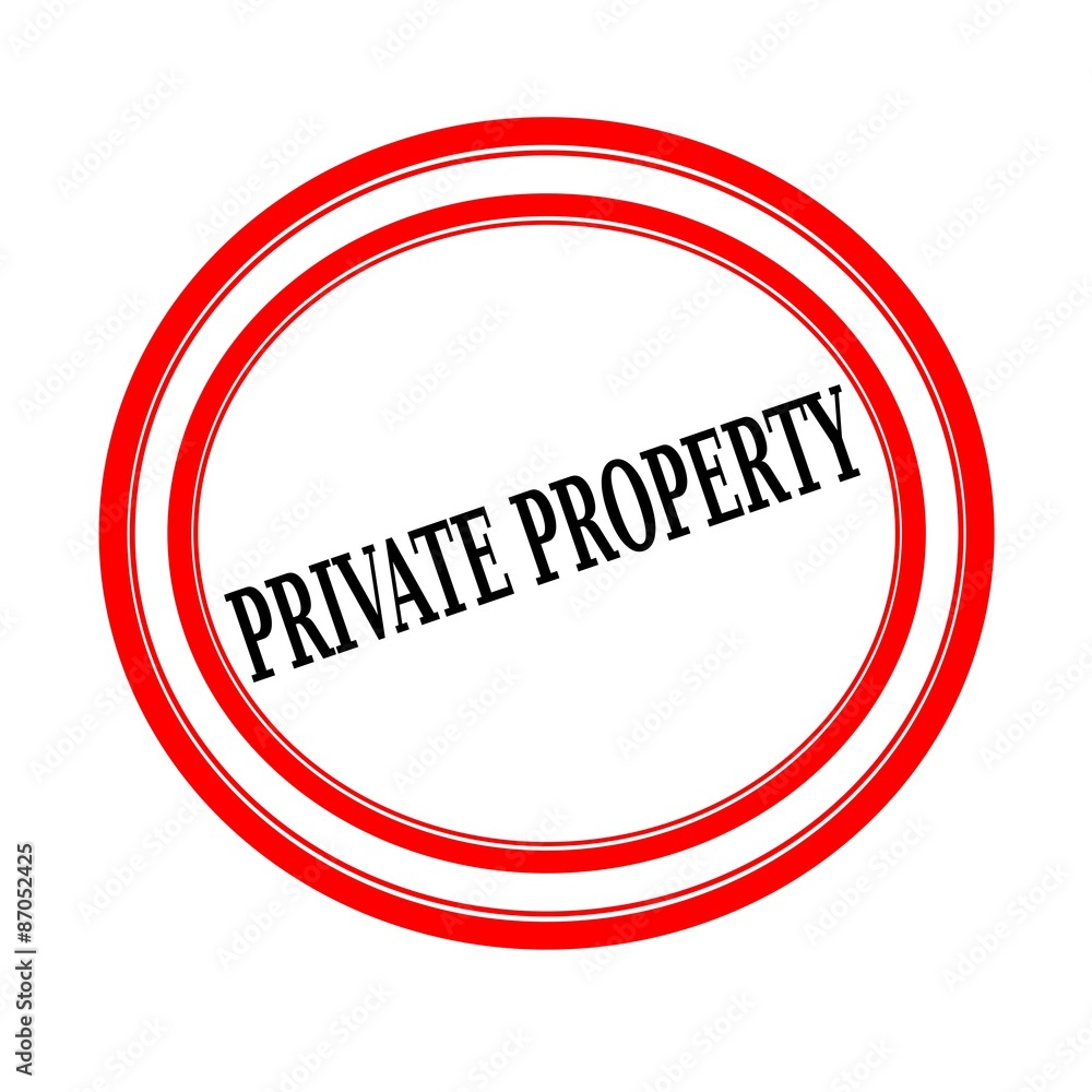 Private property black stamp text on white backgroud Private property black stamp text on white backgroud
