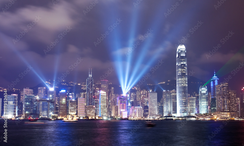 Symphony of Lights show in Hong Kong