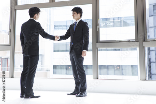 Tapety artystyczne Two businessmen have a handshake
