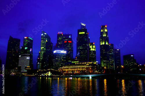  City by Night  Singapore Urban Landscape  Singapore City Cityscape and Skyline