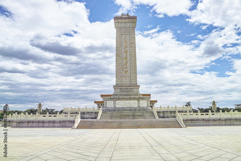 Obraz premium Monument to the People's Heroes at Tiananmen Square, Beijing