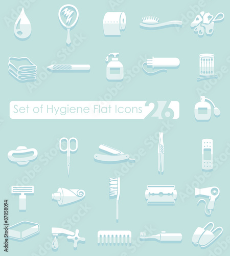 Set of hygiene icons