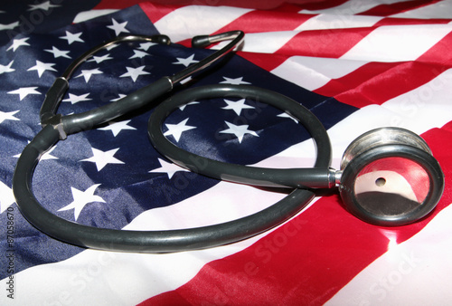 Canvas Print US treatment stethoscope