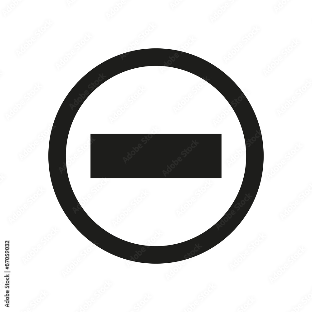 The stop icon. Danger and warning symbol. Flat The stop icon. Danger and warning symbol. Flat