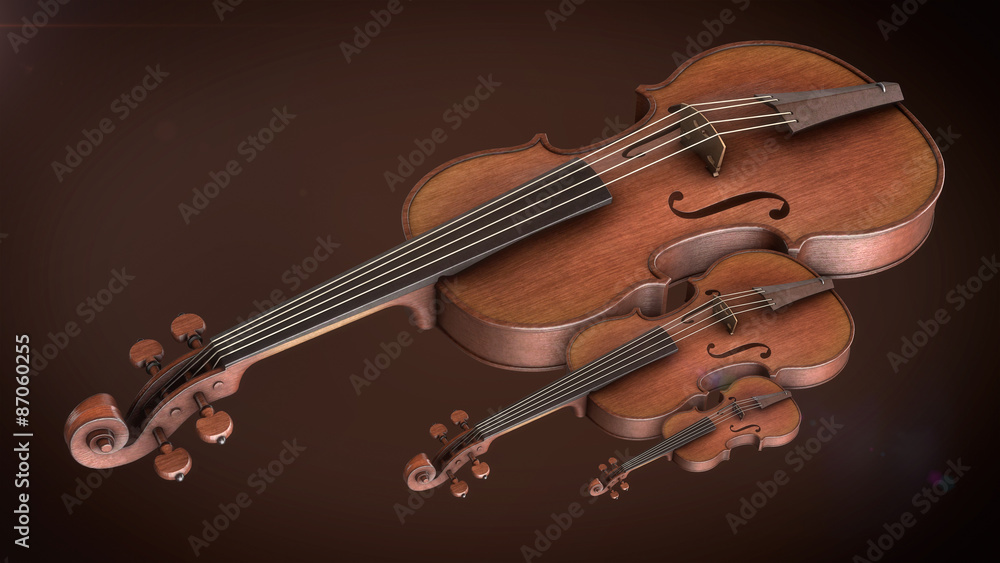 Fototapeta premium Violin music instrument