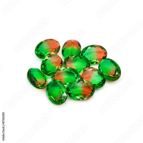 Bicolor gems