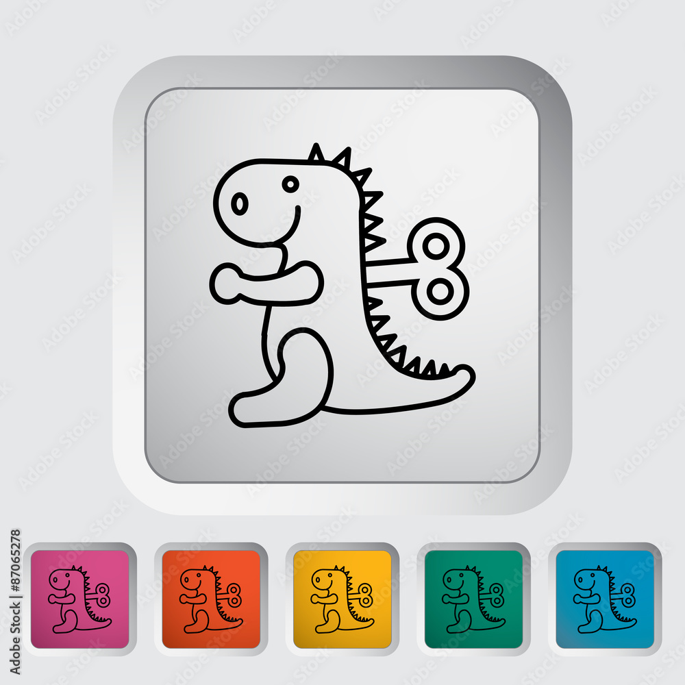 Fototapeta premium Dinosaurus toy