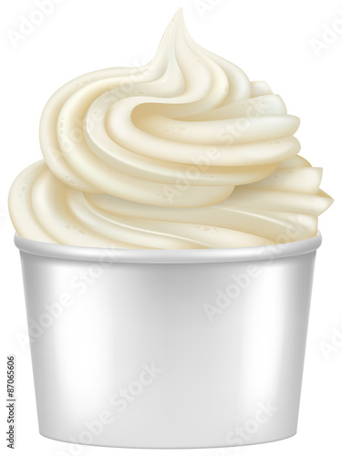 Frozen Yogurt illustration.