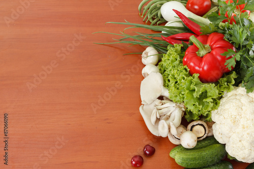 Vegetables copyspace