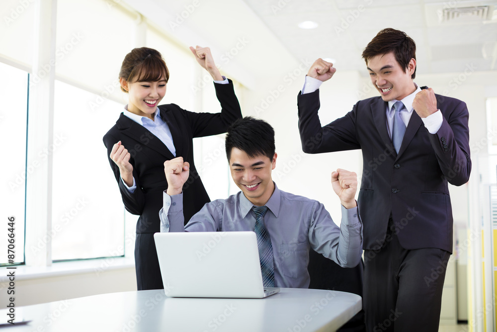 successful Young business people working in the office successful Young business people working in the office