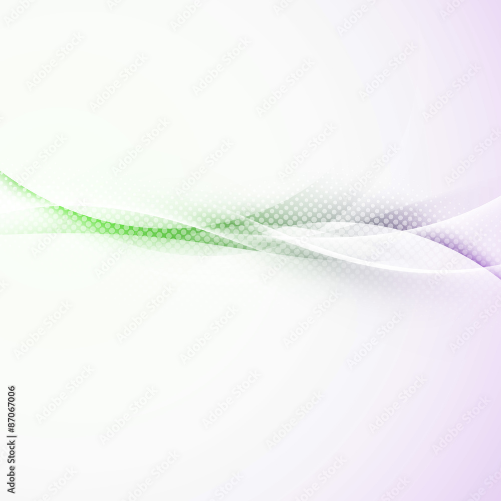 Obraz premium Bright dotted abstract swoosh wave border