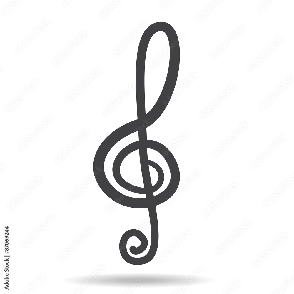 violin key sign vector music symbol black violin key sign vector music symbol black
