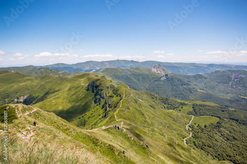 Chemin vers le Puy Mary, Cantal
