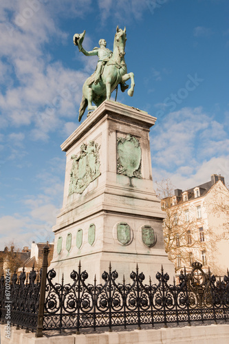 Statue of Grand Duke William II on Place Guillaume II, Luxembourg City photo