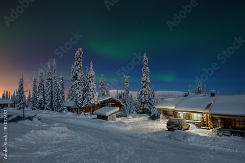Northern lights in Lapland #87072632