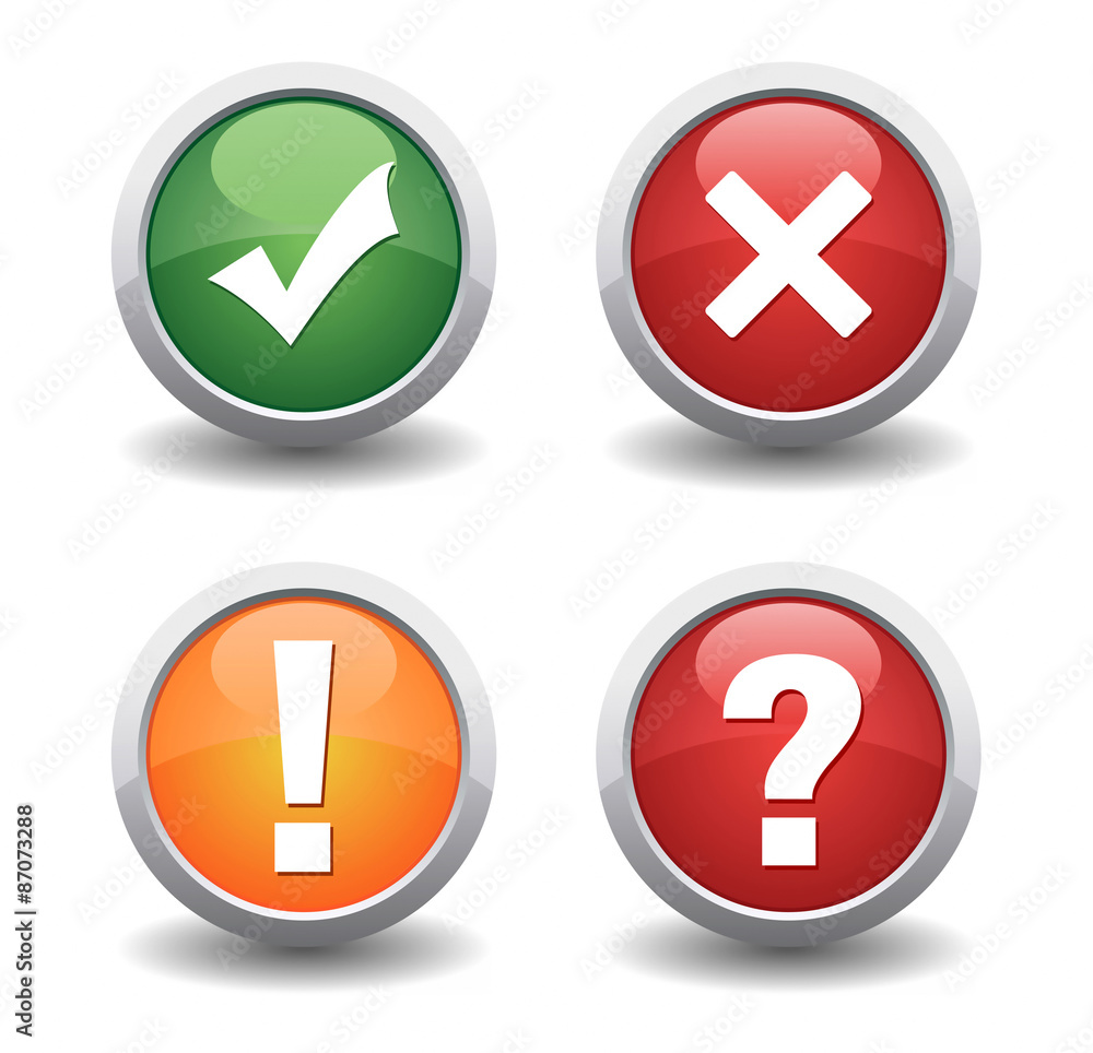 check mark cancel exclamation and question mark icon check mark cancel exclamation and question mark icon
