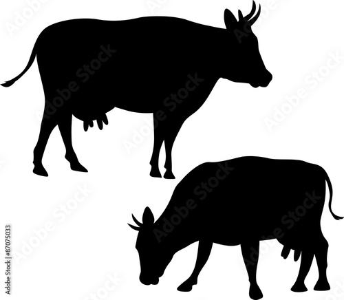 cow vector silhouette