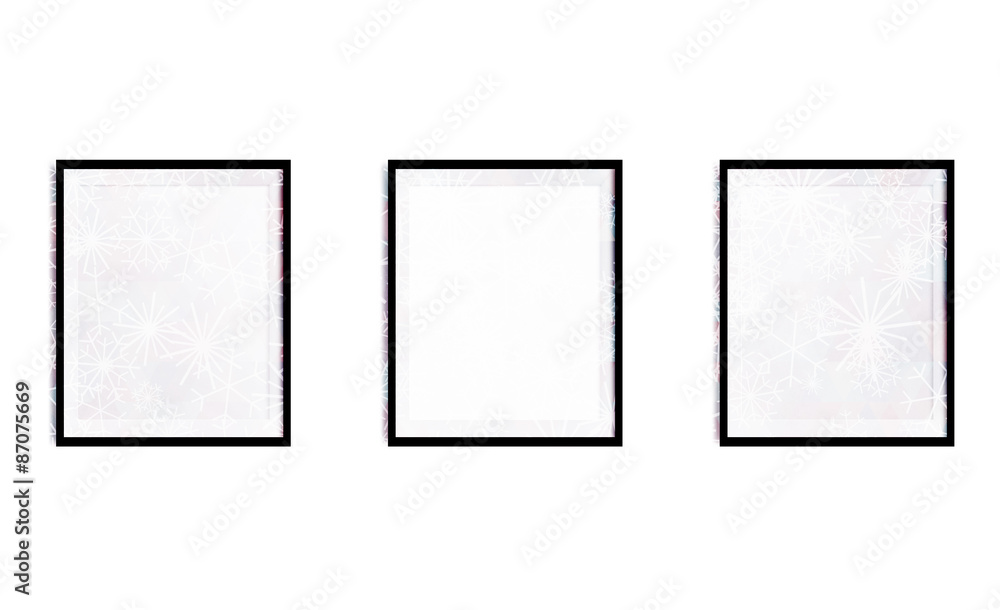 blank frame on a white background blank frame on a white background
