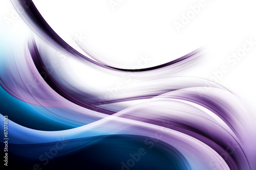 Modern  Fractal Waves Art Abstract Design Background #87078013