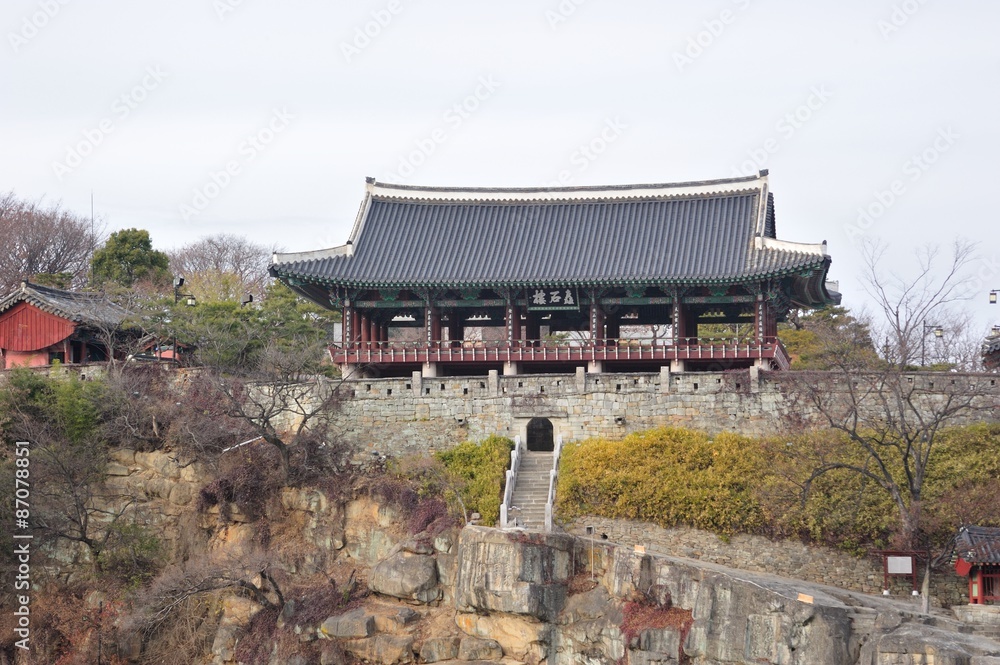 Korean Traditional Architecture, ChokSeongru, in Jinju, Korea