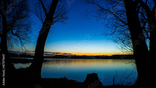 Sunset am See © derhoff