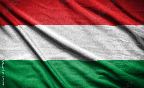 Obraz na plátně hungary. flag