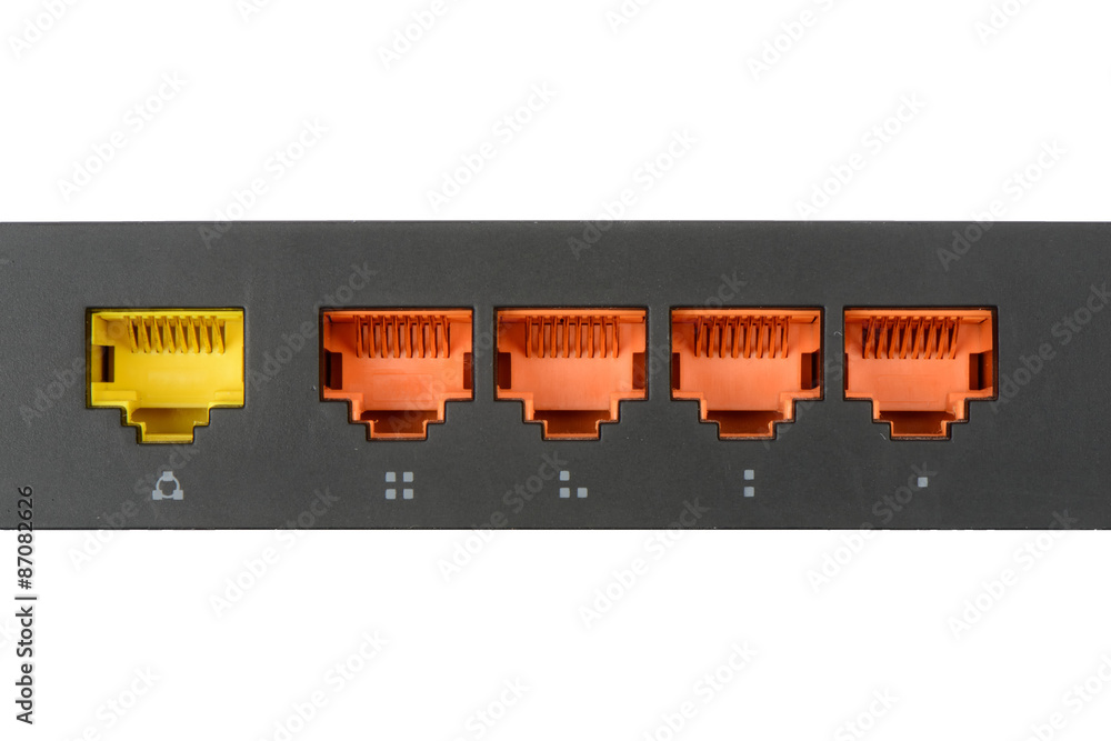 Wifi Router for network connection isolated on a white backgroun Wifi Router for network connection isolated on a white backgroun
