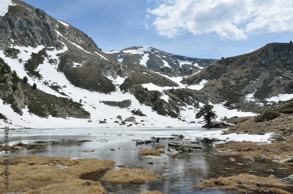 Glacial lake in the Madriu-Perafita-Claror valley